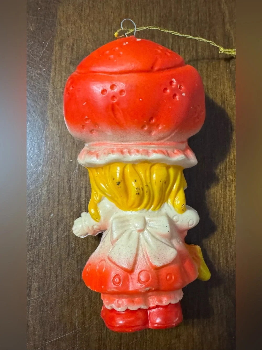 Vintage Rubber Molded Christmas Ornaments  lot of 7